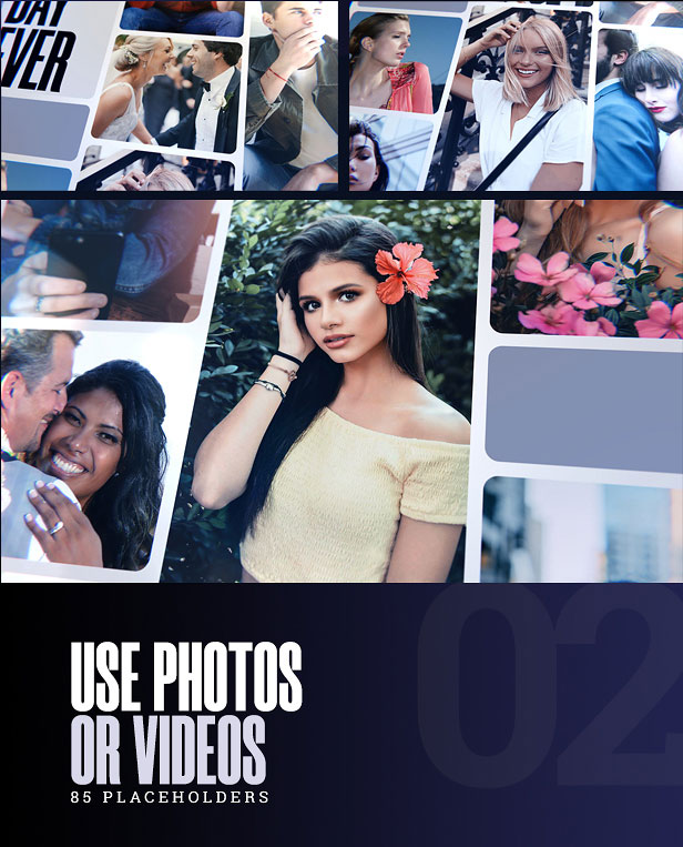 پروژه افتر افکت با موزیک گالری عکس افکت موزائیک Mosaic Photo Gallery