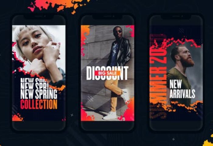 پروژه افتر افکت تبلیغات استوری اینستاگرام افکت سوختن Burning Instagram Stories