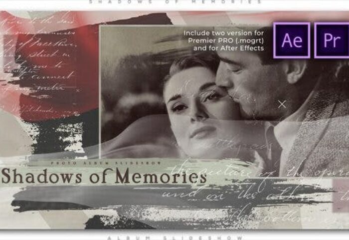 پروژه پریمیر با موزیک آلبوم خاطرات Shadows of Memories Album Slideshow