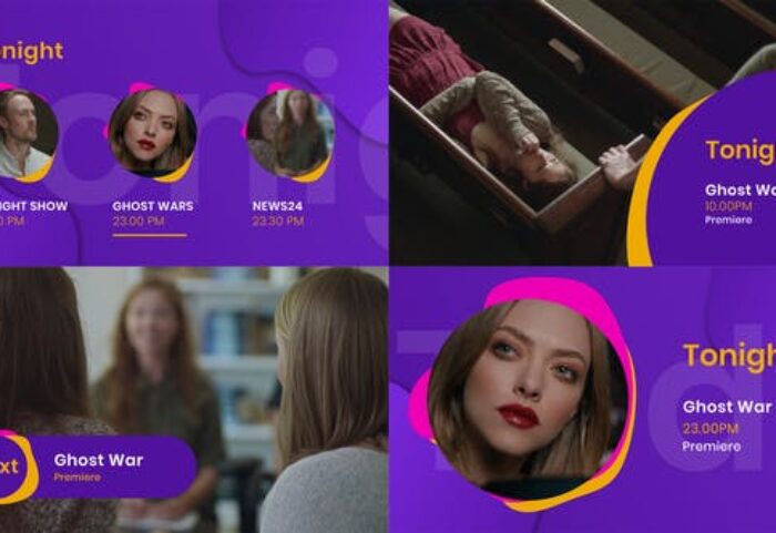 پروژه پریمیر معرفی برنامه تلویزیون Liquid Broadcast Essential Graphics