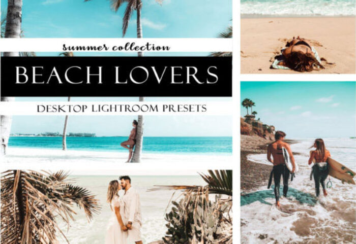 پریست آماده لایت روم Beach Lovers Desktop Lightroom Presets Graphic