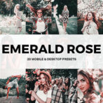 پریست لایت روم حرفه ای و لات رنگی Emerald Rose Lightroom Presets and LUTs
