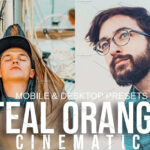 پریست لایت روم دسکتاپ و موبایل تم نارنجی سینمایی TEAL ORANGE CINEMATIC Presets