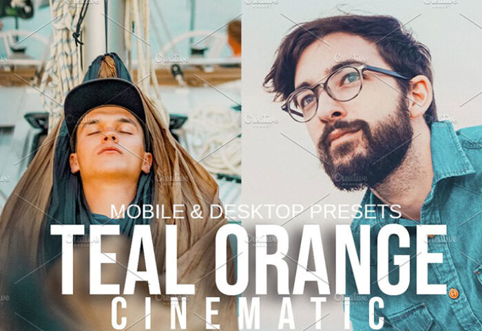 پریست لایت روم دسکتاپ و موبایل تم نارنجی سینمایی TEAL ORANGE CINEMATIC Presets