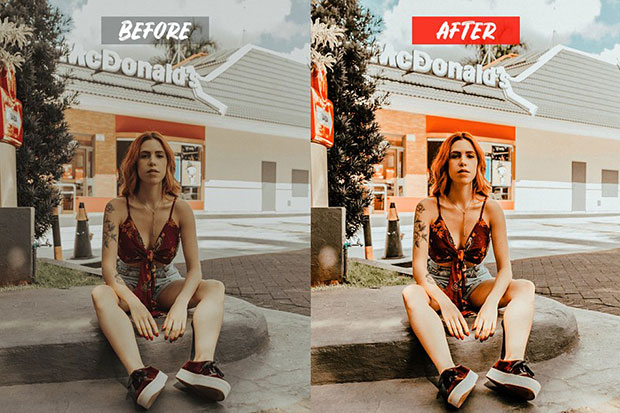 پریست لایت روم دسکتاپ و موبایل تم کارامل Caramel Lightroom Presets