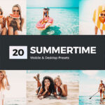 پریست لایت روم و پریست کمرا راو و لات رنگی تابستانی Summertime Lightroom Presets LUTs