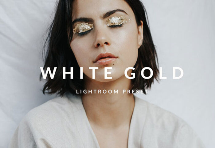 پریست لایت روم و کمرا راو تم سفید طلایی White Gold Lightroom Desktop Preset