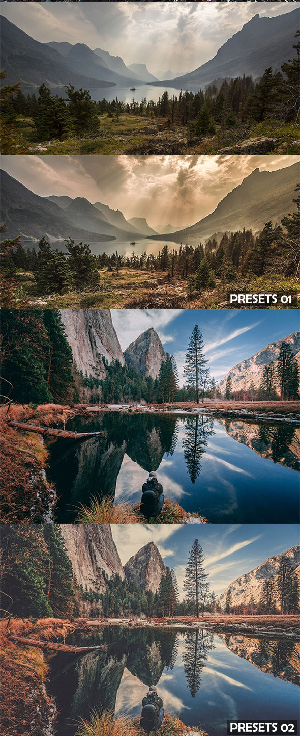 پکیج 60 پریست لایت روم حرفه ای Mega Bundle Lightroom Presets