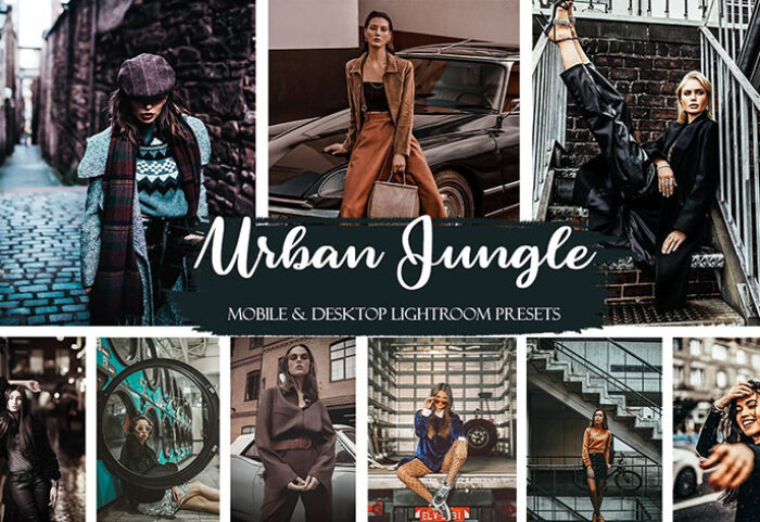 20 پریست لایت روم حرفه ای عکاسی خیابانی Urban Jungle Mobile & Desktop Presets Street Style Presets