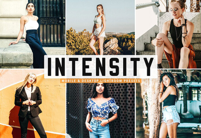 34 پریست لایت روم و Camera Raw و اکشن فتوشاپ Intensity Mobile & Desktop Lightroom Presets