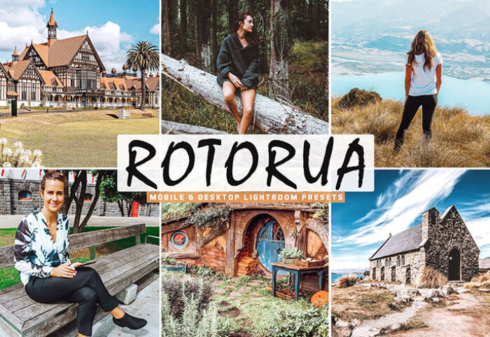 34 پریست لایت روم و Camera Raw و اکشن فتوشاپ Rotorua Mobile & Desktop Lightroom Presets
