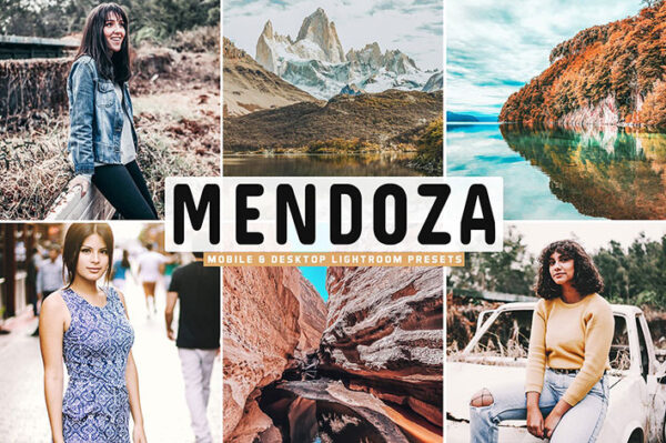 34 پریست لایت روم و Camera Raw و اکشن فتوشاپ مندوزا آرژانتین Mendoza Mobile & Desktop Lightroom Presets