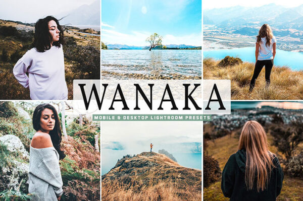 40 پریست لایت روم و Camera Raw و اکشن فتوشاپ Wanaka Mobile And Desktop Lightroom Presets