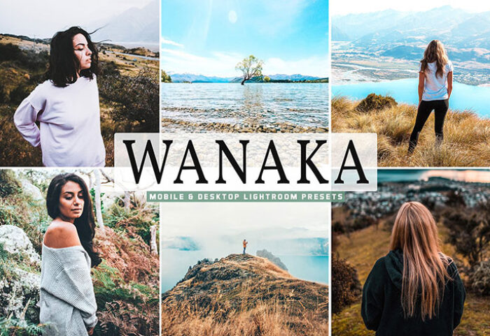 40 پریست لایت روم و Camera Raw و اکشن فتوشاپ Wanaka Mobile And Desktop Lightroom Presets
