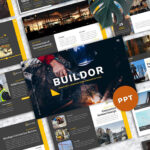 تم آماده پاورپوینت تم صنعت Buildor Industrial PowerPoint Design