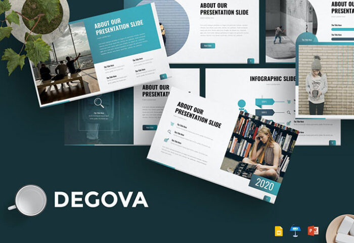 تم آماده پاورپوینت حرفه ای Degova Presentation Template