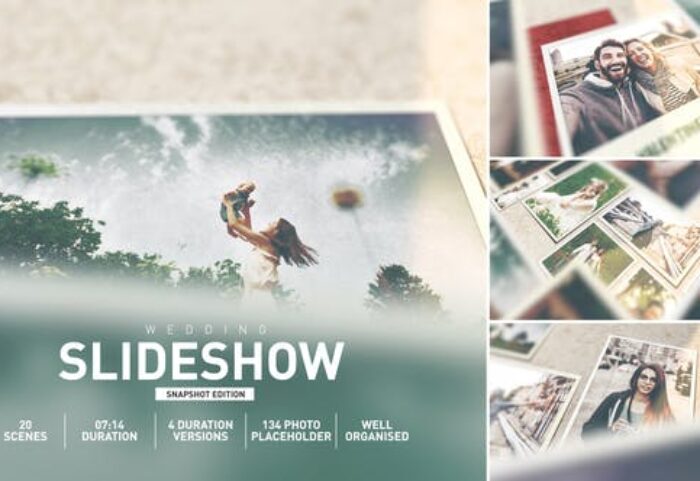 پروژه آماده افتر افکت آلبوم خاطرات عروسی Wedding Memories Album Slideshow