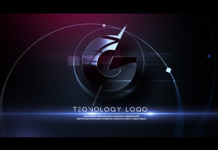 پروژه آماده افتر افکت با موزیک لوگو افکت گلیچ Glitch Tech Logo