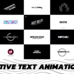 پروژه آماده پریمیر تایتل فیلم Creative Text Animation Premiere Pro
