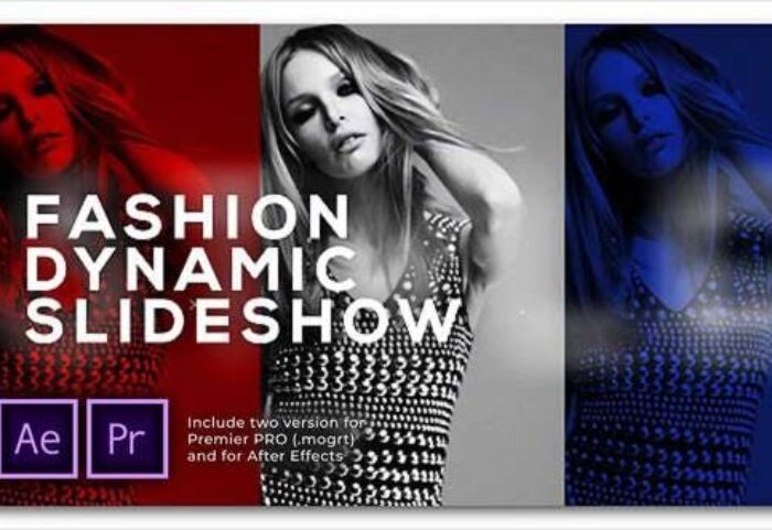 پروژه اسلایدشو آماده پریمیر با موزیک Slideshow Fashion Dynamic