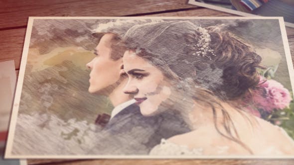 پروژه افتر افکت با موزیک اسلایدشو عروسی تم نقاشی Romantic Sketches پروژه افتر افکت با موزیک اسلایدشو عروسی تم نقاشی Romantic Sketches