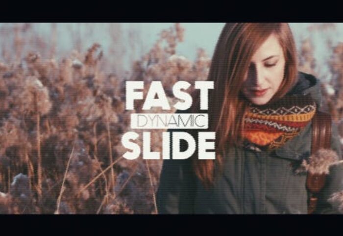 پروژه افتر افکت با موزیک وله سبک نویز Fast Dynamic Glitch Slide