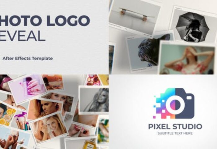 پروژه افتر افکت نمایش لوگو آتلیه عکاسی Photo Logo Reveal