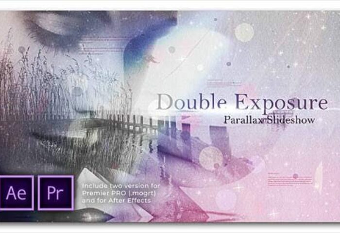 پروژه پریمیر اسلایدشو با موزیک دابل اکسپوژر پارالاکس Double Exposure Parallax Slideshow