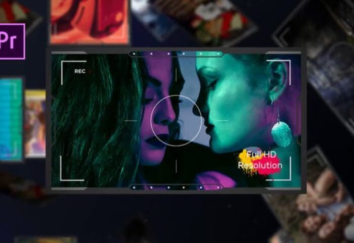 پروژه پریمیر اسلایدشو با موزیک فریم عکس Dynamic Slideshow