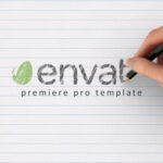 پروژه پریمیر با موزیک لوگو افکت طراحی دستی رنگی Drawing Logo Premiere Pro