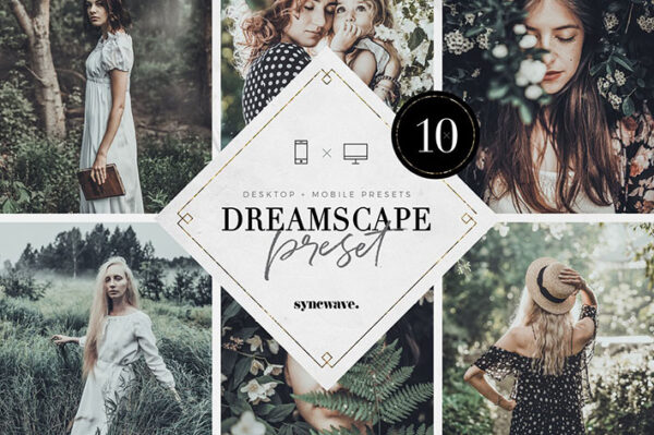 پریست لایت روم دسکتاپ و موبایل تم رویایی Dreamscape Lightroom Presets Bundle