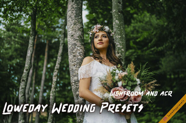پریست لایت روم عروسی و پریست کمرا راو Loweday Wedding Presets - LR and ACR