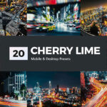 پریست لایت روم و پریست کمرا راو و لات رنگی تم گیلاس Cherry Lime LR Presets