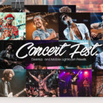 پریست لایتروم دسکتاپ و موبایل تم کنسرت شبانه Concert Night Lightroom Presets