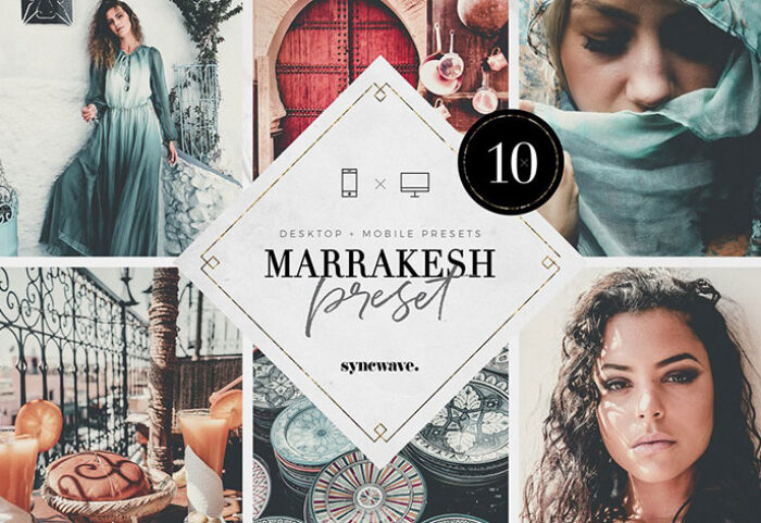 10 پریست لایت روم 2020 تم مراکش Marrakesh Lightroom Presets Bundle