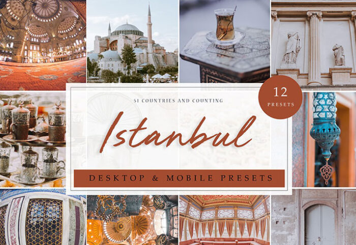 12 پریست لایت روم 2020 تم استانبول Istanbul Lightroom Presets