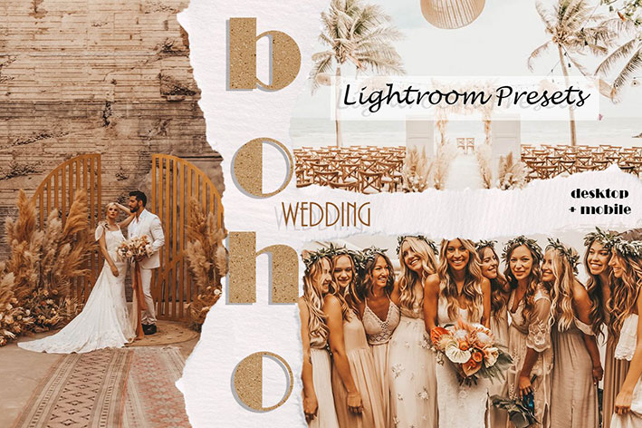 20 پریست حرفه ای لایت روم عروسی Boho Wedding Lightroom Presets 20 پریست حرفه ای لایت روم عروسی Boho Wedding Lightroom Presets