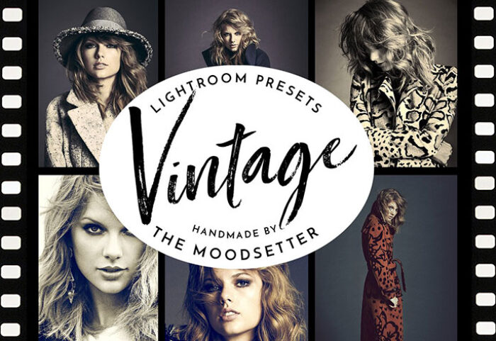 20 پریست لایت روم دسکتاپ و موبایل مد روز Vintage look Lightroom presets