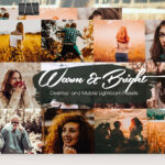 28 پریست لایت روم حرفه ای دسکتاپ و موبایل Warm and Bright Lightroom Presets