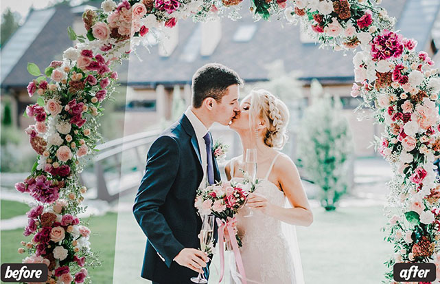 30 پریست لایت روم عروسی و پریست فتوشاپ Bright Airy Lightroom Presets
