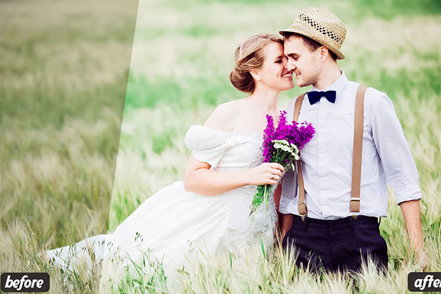 30 پریست لایت روم عروسی و پریست فتوشاپ Bright Airy Lightroom Presets