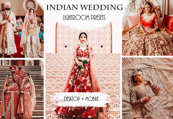 دانلود پریست های عروسی حرفه ای لایت روم تم عروسی هند Indian Wedding Lightroom Presets