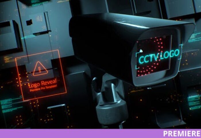 پروژه آماده پریمیر با موزیک لوگو افکت دوربین امنیتی CCTV Security Logo for Premiere