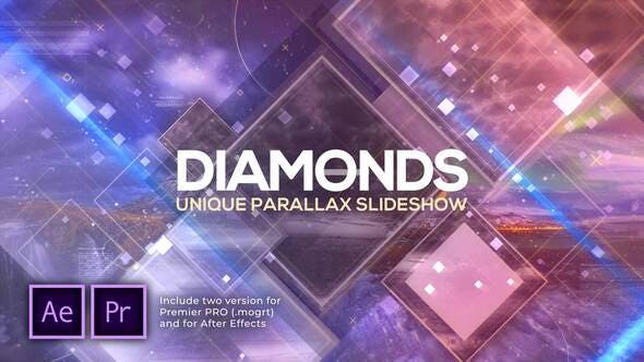 پروژه پریمیر اسلایدشو با موزیک پارالاکس الماس Diamonds Unique Parallax Slideshow پروژه پریمیر اسلایدشو با موزیک پارالاکس الماس Diamonds Unique Parallax Slideshow