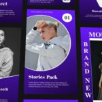 پروژه پریمیر ساخت 10 مدل استوری اینستاگرام با موزیک Instagram Stories Pack