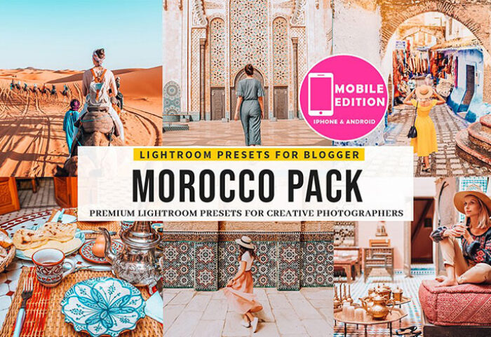 پریست لایت روم و پریست کمرا راو فتوشاپ تم مراکش Morocco Lightroom Presets