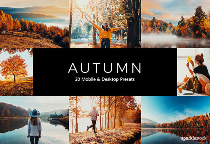 پریست لایت روم و پریست کمرا راو و لات رنگی پاییز Autumn Lightroom Presets & LUTs
