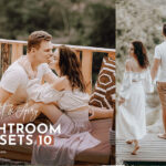 10 پریست لایت روم دسکتاپ و موبایل تم عروس رویایی Bright Airy Wedding Preset Pack