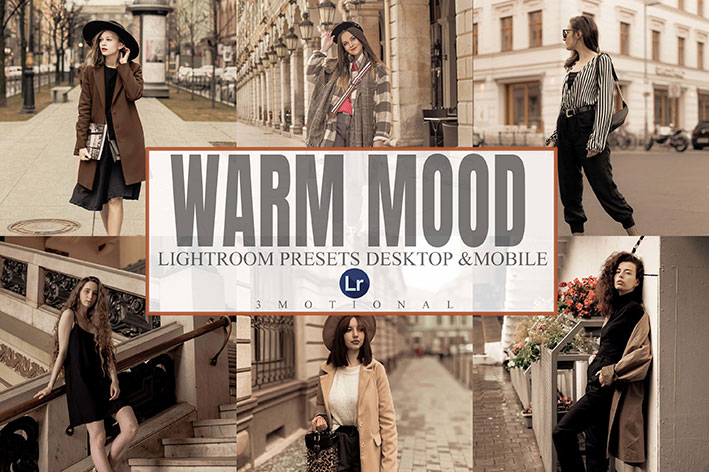 12 پریست لایت روم حرفه ای مد روز Warm Mood Lightroom Desktop and Mobile Presets 12 پریست لایت روم حرفه ای مد روز Warm Mood Lightroom Desktop and Mobile Presets