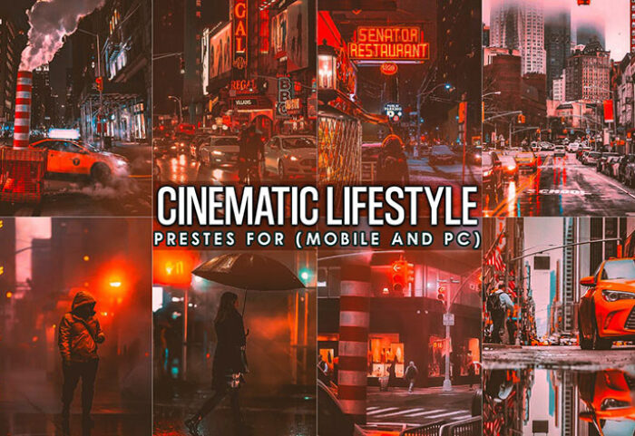 12 پریست لایت روم سینماتیک و پریست کمرا راو فتوشاپ Cinematic Urban Street Lightroom Presets